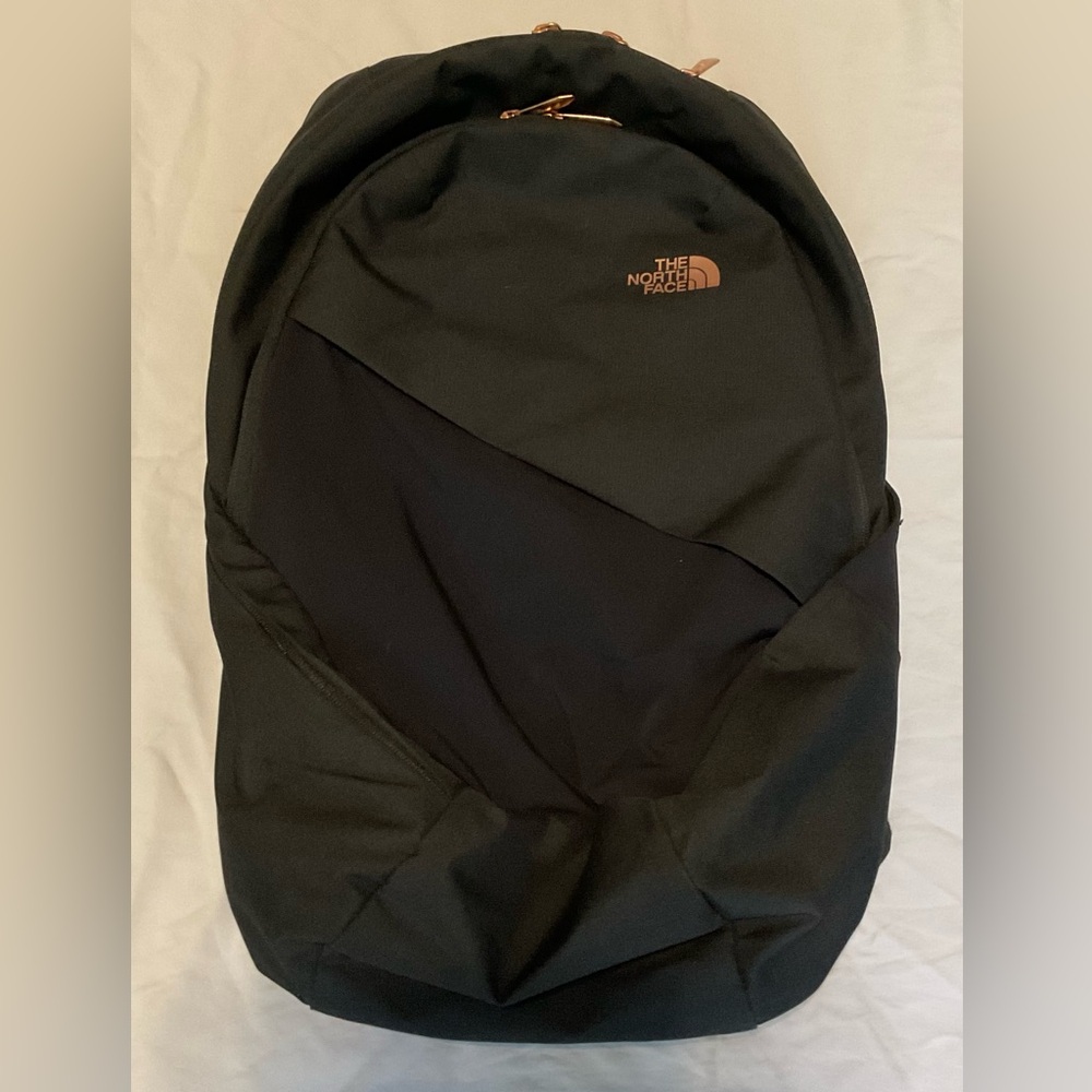 The North Face Women’s Black and Rose Gold Backpack